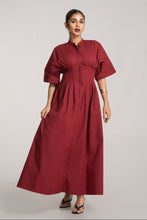Load image into Gallery viewer, Pinning You Maxi Dress - Merlot