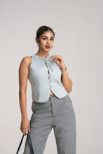 Load image into Gallery viewer, Dolce Tie Waist Coat - Cool Sea