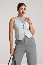Load image into Gallery viewer, Dolce Tie Waist Coat - Cool Sea