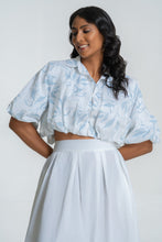 Load image into Gallery viewer, Bliss Bubble Crop Top - Ocean Leaf