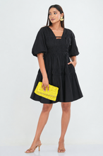 Load image into Gallery viewer, Caroline Mini Dress - Black
