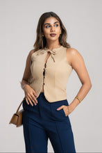 Load image into Gallery viewer, Dolce Tie Waist Coat - Sand