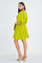 Load image into Gallery viewer, Caroline Mini Dress - Lemon