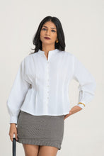 Load image into Gallery viewer, Dia Pin Tuck Shirt - Pearl