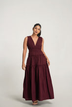 Load image into Gallery viewer, Tessa Maxi Dress - Burgundy