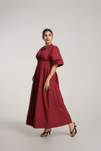 Load image into Gallery viewer, Pinning You Maxi Dress - Merlot