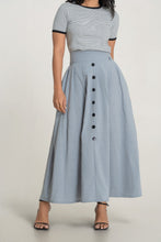 Load image into Gallery viewer, Cherry Maxi Skirt - Dove