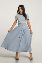 Load image into Gallery viewer, Cherry Maxi Skirt - Dove