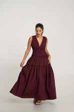 Load image into Gallery viewer, Tessa Maxi Dress - Burgundy