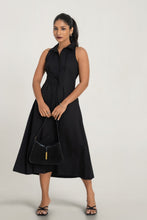 Load image into Gallery viewer, Rua Midi Dress - Black