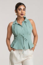 Load image into Gallery viewer, Rua Pleated Top - Pista