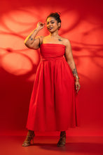 Load image into Gallery viewer, Mae Strapless Dress- Scarlet