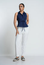 Load image into Gallery viewer, Rua Pleated Top - Midnight