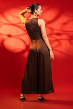 Load image into Gallery viewer, Eve High Neck Jumpsuit - Chocolate