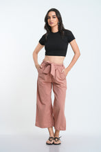 Load image into Gallery viewer, Rib Crew Crop T-Shirt - Black