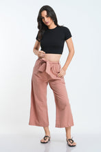 Load image into Gallery viewer, Rib Crew Crop T-Shirt - Black