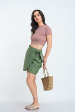 Load image into Gallery viewer, Rib Crew Crop T-Shirt - Blush