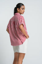 Load image into Gallery viewer, Oversized Short Sleeve Shirt - Florance
