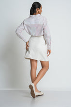 Load image into Gallery viewer, Luna Ruched Crop Shirt - Old Port