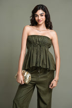 Load image into Gallery viewer, Timeless Ruched Top - Pine