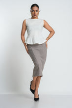 Load image into Gallery viewer, Poppy Pin Tuck Top - Cloud