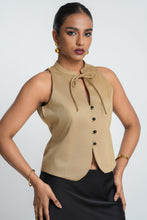 Load image into Gallery viewer, Dolce Tie Waist Coat - Bisque