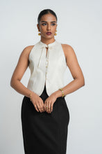 Load image into Gallery viewer, Dolce Tie Waist Coat - Ivory