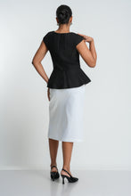 Load image into Gallery viewer, Carmen Peplum Top - Black