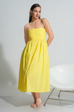 Load image into Gallery viewer, Mae Strapless Dress- Daisy