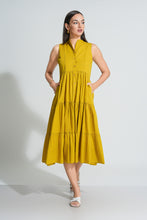 Load image into Gallery viewer, Flow Tiered Midi Dress - Mustard