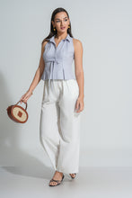 Load image into Gallery viewer, Rua Pleated Top - Sky