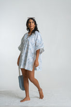 Load image into Gallery viewer, Olivia mini kaftan - Ocean Leaf