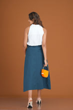 Load image into Gallery viewer, Kathryn A-Line Midi Skirt - Teal