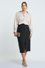 Load image into Gallery viewer, Juliana Midi Skirt - Black
