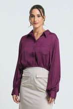 Load image into Gallery viewer, Eve Luna Crop Top - Burgundy