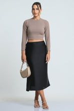 Load image into Gallery viewer, Grace Midi Skirt - Black