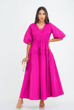 Load image into Gallery viewer, Caroline Midi Dress - Magenta