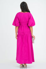 Load image into Gallery viewer, Caroline Midi Dress - Magenta