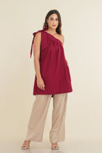 Load image into Gallery viewer, Jayla One Shoulder Dress - Wine
