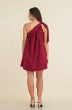 Load image into Gallery viewer, Jayla One Shoulder Dress - Wine