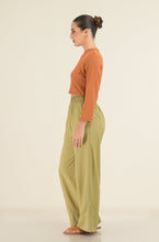 Load image into Gallery viewer, Rib Crew Pullover Top - Copper