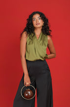 Load image into Gallery viewer, Ellen Pleated Top - Olive