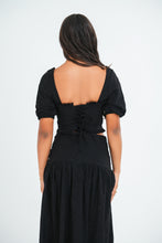 Load image into Gallery viewer, Jasmine Crop Top - Black