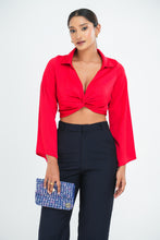 Load image into Gallery viewer, Esther Twist Tie Top - Scarlet