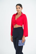 Load image into Gallery viewer, Esther Twist Tie Top - Scarlet