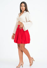 Load image into Gallery viewer, Thea Mini Skirt - Scarlet