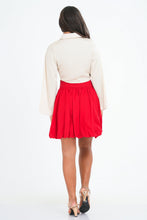 Load image into Gallery viewer, Thea Mini Skirt - Scarlet