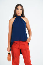 Load image into Gallery viewer, Alicia Halter Top - Oxford Blue