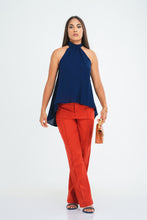 Load image into Gallery viewer, Alicia Halter Top - Oxford Blue