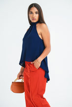 Load image into Gallery viewer, Alicia Halter Top - Oxford Blue